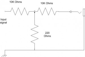 schematic for 40 db pad