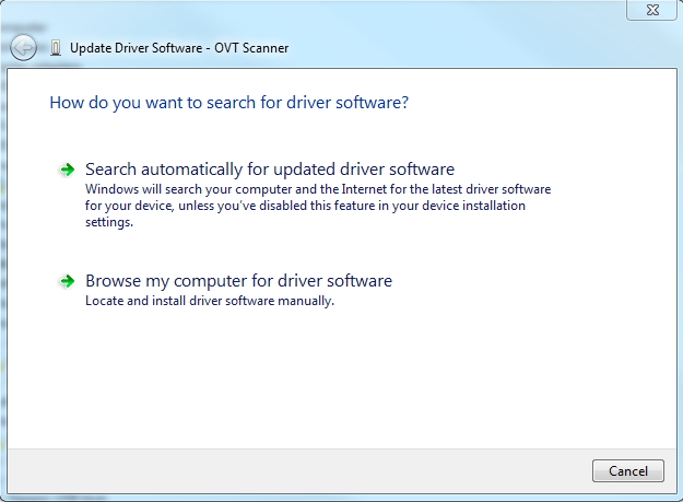Update driver software