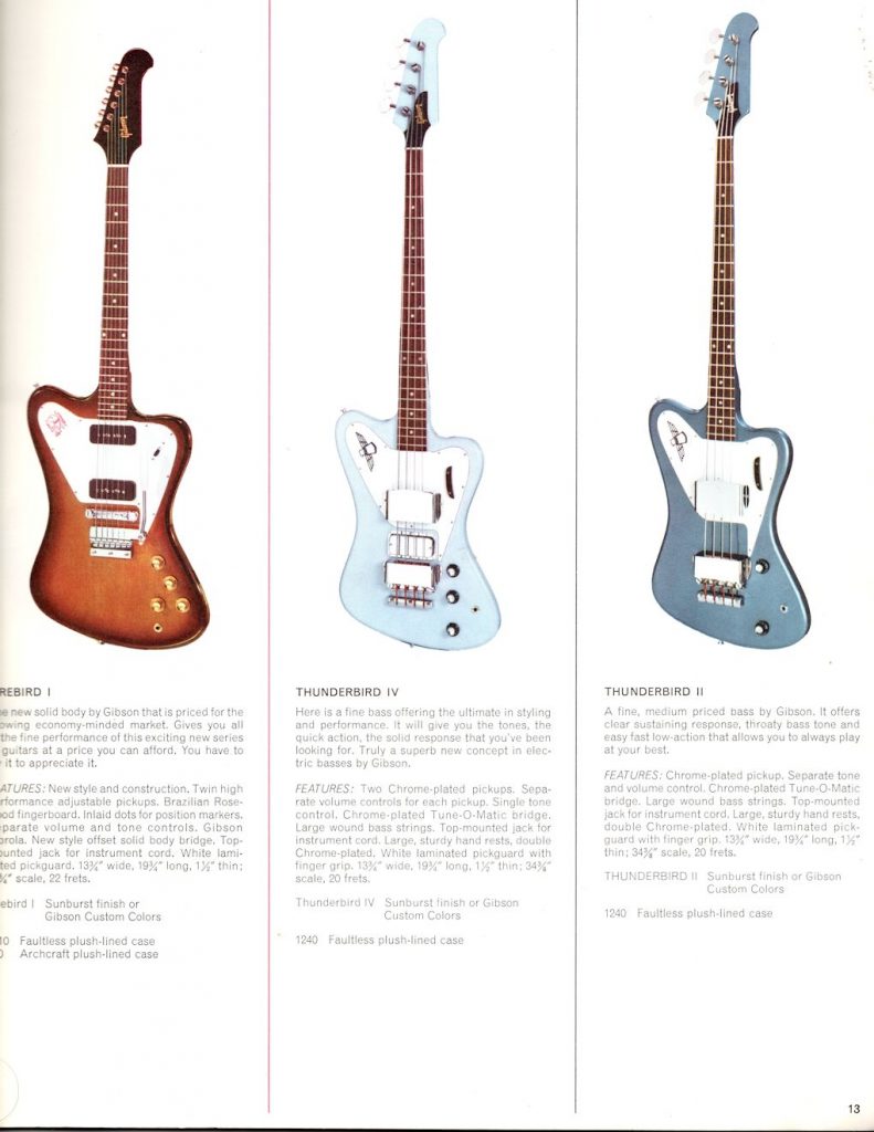 Gibson 66 Catalog firebirds