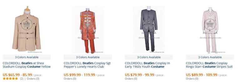Chinese Beatle suits