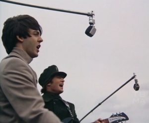 Beatles with AKG mics 