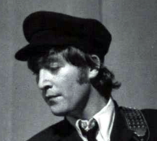 John Lennon's cap on stage