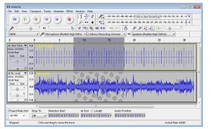 audacity screen shot