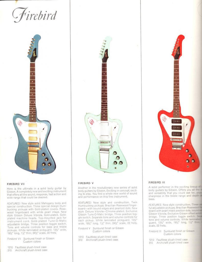 Gibson 66 Catalog firebirds